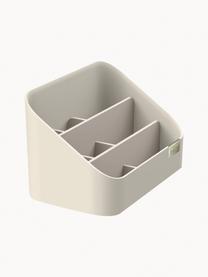 Organizer per cosmetici con chiusura magnetica Viva, Plastica, Bianco latte, Larg. 18 x Prof. 11 cm