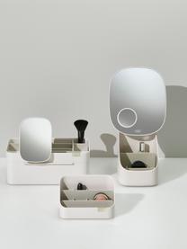 Organizador cosmético con cierre magnético Viva, Plástico, Off White, L 18 x An 11 cm