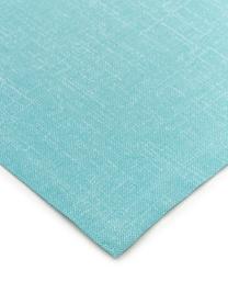Tafelloper Riva, 55% katoen, 45% polyester, Turquoise, B 40 x L 145 cm