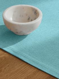 Tafelloper Riva, 55% katoen, 45% polyester, Turquoise, B 40 x L 145 cm