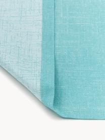 Chemin de table Riva, 55 % coton, 45 % polyester, Turquoise, larg. 40 x long. 145 cm