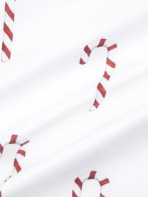 Kissenhülle Candy Cane mit Zuckerstangen, Baumwolle, Weiss, B 40 x L 40 cm