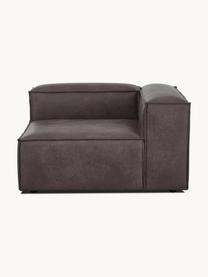 Modulo angolare in pelle riciclata Lennon, Rivestimento: pelle riciclata (70 % pel, Rivestimento: imbottitura in schiuma co, Pelle taupe, Larg. 119 x Prof. 119 cm, angolo a sinistra