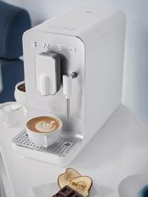Koffiemachine 50's Style, Wit, mat zilverkleurig, B 18 x H 34 cm