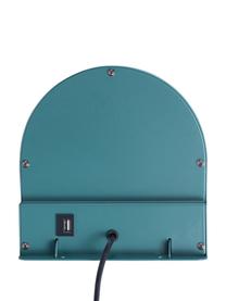 Grande applique murale ajustable avec prise secteur et connexion USB Colly, Turquoise, larg. 20 x haut. 43 cm