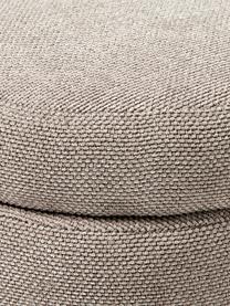 Pouf avec rangement Alto, Tissu taupe, Ø 44 x haut. 48 cm