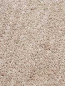 Pluizig hoogpolig vloerkleed Leighton, Onderzijde: 70% polyester, 30% katoen, Beige, B 120 x L 180 cm (maat S)