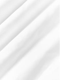 Federa in cotone percalle con dettagli capitonné Scout, Bianco, Larg. 50 x Lung. 80 cm