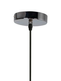 Lampa wisząca z tkaniny Cable Drop, Czarny, Ø 45 x W 51 cm