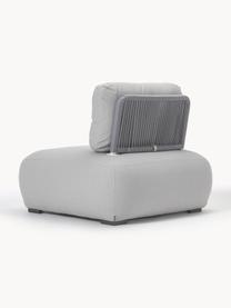 Modulaire tuin loungefauteuil module Olala, Bekleding: 100% polyester Met 20.000, Frame: gecoat metaal, Geweven stof, lichtgrijs, B 103 x H 78 cm