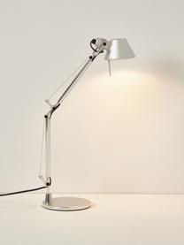 Schreibtischlampe Tolomeo Micro, Lampenschirm: Aluminium, beschichtet, Gestell: Aluminium, beschichtet, Silberfarben, B 43 x H 37 cm