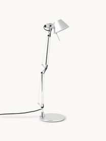 Schreibtischlampe Tolomeo Micro, Lampenschirm: Aluminium, beschichtet, Gestell: Aluminium, beschichtet, Silberfarben, B 43 x H 37 cm