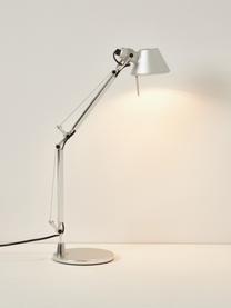 Schreibtischlampe Tolomeo Micro, Lampenschirm: Aluminium, beschichtet, Gestell: Aluminium, beschichtet, Silberfarben, B 43 x H 37 cm