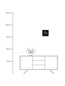 Bacheca con cornice in legno Message, Cornice: pannello di fibra a media, Nero, bianco, Larg. 30 x Alt. 30 cm