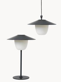 Mobiele dimbare LED outdoor lamp Ani om op te hangen of te zetten, Lampenkap: aluminium, Lampvoet: gecoat aluminium, Zwart, wit, Ø 22 x H 33 cm