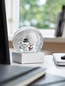 Schneekugel Snowman, Weiss, Transparent, Ø 10 x H 12 cm