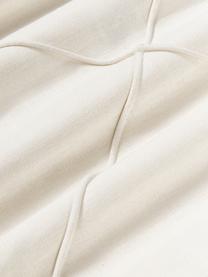 Housse de coussin en lin blanche 45x45 Darla, 51 % lin, 49 % coton, Blanc, larg. 45 x long. 45 cm