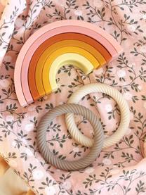 Stapelspielzeug Rainbow, Silikon, Rosa-, Gelb- und Orangetöne, B 15 x H 7 cm