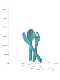 Bestekset Bambino, 3-delig, Bamboevezels, melamine, voedselveilig
BPA-, PVC- en ftalatenvrij, Turquoise, 4 x 19 cm