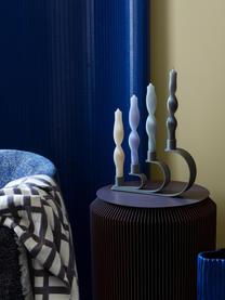 Stolní svíce Twist, 2 ks, Vosk, Světle modrá, bílá, V 23 cm
