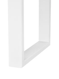 Mesa de comedor Oliver, tablero de madera maciza, Tablero: madera de roble silvestre, Patas: metal con pintura en polv, Roble, blanco, An 180 x F 90 cm