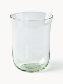 Vasos de vidrio soplado Corsica, 6 uds., Vidrio, Verde claro, transparente, Ø 9 x Al 11 cm, 300 ml