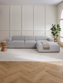 Sofá rinconera Melva (4 plazas), Tapizado: 100% poliéster Alta resis, Estructura: madera de pino maciza, ce, Patas: plástico, Tejido gris claro, An 319 x F 196 cm, chaise longue derecha