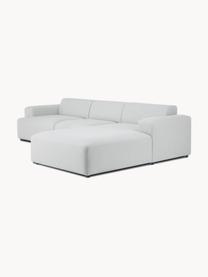 Sofá rinconera Melva (4 plazas), Tapizado: 100% poliéster Alta resis, Estructura: madera de pino maciza, ce, Patas: plástico, Tejido gris claro, An 319 x F 196 cm, chaise longue derecha