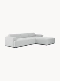 Ecksofa Melva (4-Sitzer), Bezug: 100% Polyester Der hochwe, Gestell: Massives Kiefernholz, Spa, Webstoff Hellgrau, B 319 x T 196 cm, Eckteil rechts