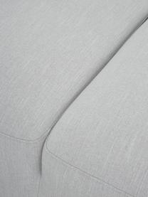 Canapé d'angle 4 places Melva, Tissu gris clair, larg. 319 x prof. 196 cm, méridienne à droite
