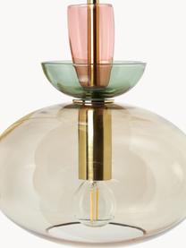 Wandleuchte Nyra aus farbigem Glas, Lampenschirm: Glas, Bunt, Transparent, B 34 x H 31 cm