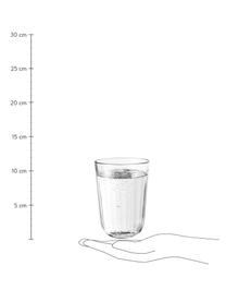 Szklanka termiczna do wody ze szkła hartowanego Facette, 4 szt., Szkło, Transparentny, Ø 9 x W 12 cm