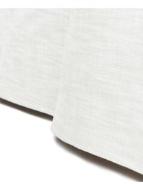 Divano componibile 4 posti con rivestimento sfoderabile Russell, Rivestimento: 100% cotone Con 50.000 ci, Struttura: legno di pino massiccio c, Gambe: plastica, Tessuto bianco latte, Larg. 309 x Prof. 103 cm
