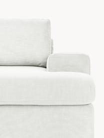 Modulares Sofa Russell (4-Sitzer) mit abnehmbaren Bezügen, Bezug: 100% Baumwolle Der strapa, Gestell: Massives Kiefernholz, Spe, Webstoff Off White, B 309 x T 103 cm