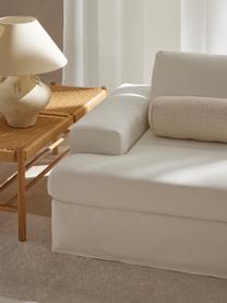 Canapé modulable 4 places avec revêtement amovible Russell, Tissu blanc cassé, larg. 309 x prof. 103 cm