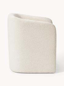 Fauteuil lounge en bouclette Mairo, Bouclette beige clair, larg. 68 x prof. 62 cm