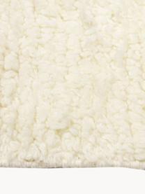 Tapis moelleux à poils longs à franges, tufté main Bayu, 84 % laine, 16 % coton

Les tapis en laine peuvent perdre des fibres lors des premières semaines et des peluches peuvent se former, ce phénomène est naturel et diminue à mesure de votre usage et du temps, Blanc crème, larg. 80 x long. 150 cm (taille XS)