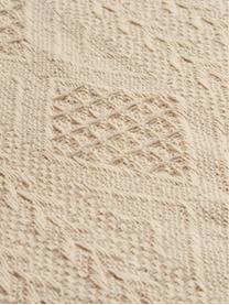 Copriletto fantasia in cotone greige Chicago, Cotone, Beige, avorio, Larg. 240 x Lung. 260 cm