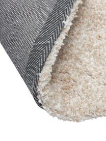 Flauschiger runder Hochflor-Teppich Marsha in Beige, Rückseite: 55 % Polyester, 45 % Baum, Beige, Cremeweiß, Ø 120 cm (Größe S)