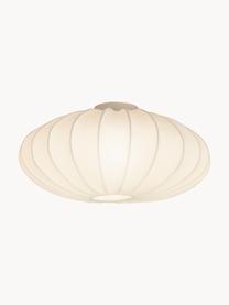 Plafondlamp Mamsell van stof, Lampenkap: 60% polyester, 40% rayon, Wit, Ø 55 x H 28 cm