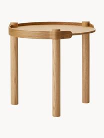 Okrągły stolik pomocniczy z drewna dębowego Woody, Drewno dębowe z certyfikatem FSC, Drewno dębowe, Ø 45 x W 44 cm