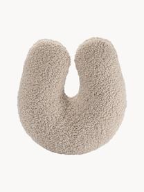 U-kussen Arch uit teddy, Bekleding: teddy (100% polyester), Lichtbeige, B 38 x L 42 cm