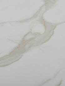 Runder Esstisch Karla in Marmor-Optik, Ø 90 cm, Tischplatte: Mitteldichte Holzfaserpla, Weiß, marmoriert, Goldfarben, Ø 90 cm