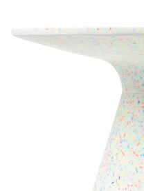 Ronde salontafel Victoria met gerecycled kunststof, Terrazzo, gerecycled plastic, polyresin, Wit, multicolour, Ø 50 x H 29 cm