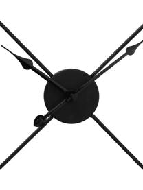 Reloj de pared Oslo, Metal recubierto, Negro, Ø 57 cm