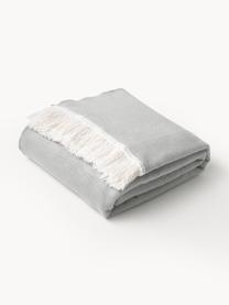 Coperta in cotone con finitura a frange Alya, 100% cotone

Il materiale utilizzato in questo prodotto è testato per le sostanze nocive e certificato secondo lo STANDARD 100 by OEKO-TEX®, 6457CIT, CITEVE., Grigio chiaro, Larg. 125 x Lung. 170 cm