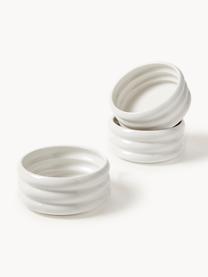 Cuencos de porcelana Maira, 3 uds., Cerámica, Blanco, Ø 12 x Al 5 cm