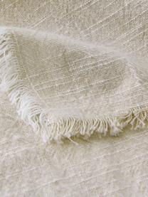 Servilletas de algodón con flecos Ivory, 4 uds., 100% algodón, Beige, An 40 x L 40 cm