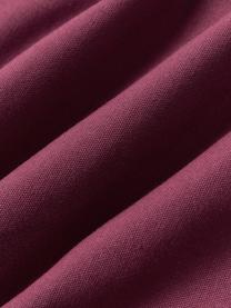 Housse de coussin hivernale avec slogan Janara, 100 % coton, Prune, blanc, larg. 45 x long. 45 cm