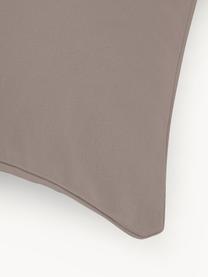 Flanellen kussenhoes Biba, Weeftechniek: flanel, Taupe, B 60 x L 70 cm